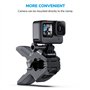 Sametop Fixation Pince Jaws Clamp Flexible Bras de Serrage Support Mâchoires Col de Cygne Compatible avec GoPro Hero 13 12 11 10