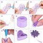 Hyber&Cara Papier quilling kit complet, 19 pcs quilling outils avec 45 couleurs 900 bandes et quilling modele