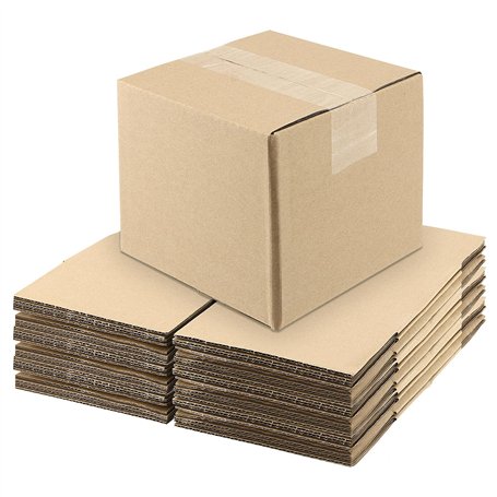 PINGEUI Lot de 20 boîtes carrées en carton ondulé de 15 x 15 x 15 cm pour envoi