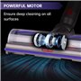 Laymi Brosse aspirateur pour Dyson V7 V8 V10 V11 V15 avec lumières LED pour tapis et sols durs Roues plus lisses Rouleau turbo-b