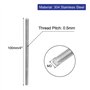5mm pas acier inoxydable 304 tiges filetées entièrement 10pcs