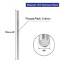 sourcing map Tige Filetée M5x150mm Acier inoxydable 304 entièrement tige filetée 10pcs goujons