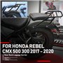Lorababer Porte-Bagages arrière Noir pour Moto, étagère de Support pour siège Solo Porte-Bagages adapté pour H-Onda CMX Rebel 30