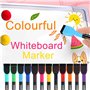Neoreser 12 Pcs Feutres pour Tableau Blanc, Marqueur Tableau Blanc effacabl à Sec avec Éponge, Feutre Magnetique Faible Odeur po