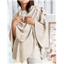 Femmes Poncho Châle Wrap Finement drapé tricoté Cape Cardigan écharpe croisée Devant pour Temps Froid/endroits climatisés,Taille
