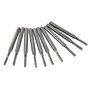 10Pcs Ti forage fraise coupe Outils CNC carbure ensemble d'usines d'extrémité Fraiseuse 1.0-3.0mm (#2)