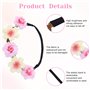 Lot de 6 bandeaux pour cheveux - Fleurs séchées - Pour enfants - Marguerites - Couronne de fleurs de mariage