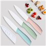 Ensemble de couteaux de chef, set de 3 couteaux en céramique, couteau à fruits de 4 pouces pour la plupart des légumes, des frui