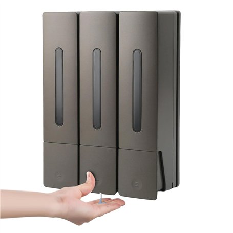 Lot de 3 Distributeurs de Savon Mural pour Douche