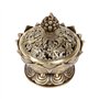 Accueil Chinois Lotus Titulaire Brûleur D'encens Fleur Statue Censer Room Décoration(Bronze)