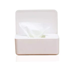 TRAMILY Boîte de Rangement pour mouchoirs, Grande capacité,de lingettes humides,boîte de Distributeur de avec Couvercle scellé r TRAMILY Boîte de Rangement pour mouchoirs