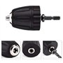 DEWIN Mandrin Visseuse, Adaptateur Foret Visseuse 3/8-24UNF 0.8-10MM Clip de Mandrin de Foret Sans Clé avec Adaptateur de Tige H