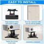 leyomgamz Support Videoprojecteur Mural, Support Projecteur Réglable Rotation à 360°, Supports Retroprojecteur en Métal avec Ada