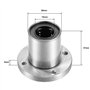 sourcing map LM16UU Rond Bride Linéaire Roulement à Billes 16mm Alésage Diamètre 28mm Diamètre Externe 37mm Longueur Paquet de 2