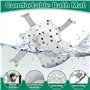 Mexgcom Baignoire pour BéBé, Baignoire pour BéBé Pliable avec Coussin, Bain pour BéBé Ergonomique avec ThermomèTre intéGré Pour
