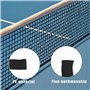 Lot de 2 filets de ping-pong noirs - Filet durable - Filet de rechange pour tables de tennis de table - Filet de tennis de table