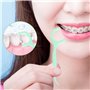 Fil Dentaire,200 Pcs Dental Floss Fil Dentaires à la Menthe Porte Dental Floss avec Manche Cure Dents Plastique 4 Boîte Pour Les