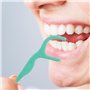 Fil Dentaire,200 Pcs Dental Floss Fil Dentaires à la Menthe Porte Dental Floss avec Manche Cure Dents Plastique 4 Boîte Pour Les
