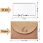 25 PCS Kraft Enveloppe Enveloppes de Correspondances et de Cartes de Vœux Mini Enveloppe Cadeau pour Noël Thanks