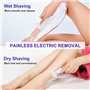 Lrbsule Rasoir Electrique Femme, 4 en 1 Epilateur Electrique Femme Maillot, Tondeuse Intime Rasoir Maillot, Rasoir de Surete pou