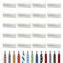 Lot de 20 embouts de réparation de lacets transparents