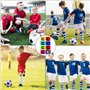 RUIJIE Brassard de Capitaine de Football 8 Pièces Élastique Capitain Bandes Multicolor Réglable Captain Armband Rétractable Stan