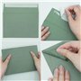 Enveloppes Vertes(40 Pièces) – Enveloppes Autocollantes – Enveloppes Carrées – 18,34 x 13,34 cm – Enveloppes Sans Fenêtre – Idéa