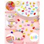 UCLEVER 200 perles en acrylique transparent ours, perles ours gommeuses multicolores pour bracelets, colliers et DIY, mignons ch