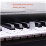 Alnicov Autocollants pour clavier de piano 88/61/54/49/37 touches, ne laisse aucun résidu, autocollants amovibles pour touches d