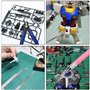 WMYCONGCONG 17 pièces Kit d'outils pour maquettes Gundam Set d'outils de construction pour le modélisme de base, la réparation e