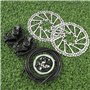 Kit de Frein à Disque pour vélo Kit de Frein à étrier Avant arrière Rotor 160mm, Poignées de Frein Câbles de Frein Levier de Fre