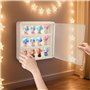 Vitrine Murale Suspendue avec Porte Magnétique - 4 Couches en Acrylique 30 x 8 x 30 cm - Vitrine en Verre à Suspendre - Résistan
