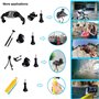 Suptig Kit d'accessoires Compatible avec GoPro Hero 13 Hero 12 Hero 11 Hero 10 Hero 9 Hero 8 Hero 7/6/5/4/3/3+/2/1/Session et Ak
