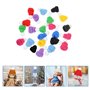 Mini Bonnet de Noël,50 PCS Mini Chapeaux Chapeaux Tricotés Chapeau Mini Bonnet de Noel en Tricot Mini Poupées de Noël pour l'art