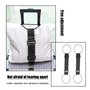 2 Pièces Noir Sangle de Fixation Élastique pour Bagages,Accessoire de Valise Réglable et Portable pour Attacher des Sacs,Ceintur