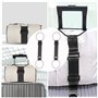 2 Pièces Noir Sangle de Fixation Élastique pour Bagages,Accessoire de Valise Réglable et Portable pour Attacher des Sacs,Ceintur