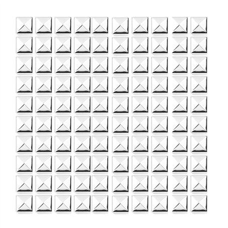 100 Pièces Rivets Carrés en Métal pour Cuir