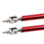 CENPEK Lot de 2 barres de fixation réglables pour pare-chocs avant Compatible avec la plupart des véhicules Rouge