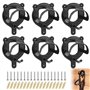 Supports pour Bride De Cheval: 6 Pièces Porte-Bridons en Métal