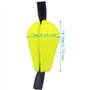 ANCLLO Lot de 6 indicateurs de forme d'olive en mousse flottante Jaune fluo