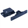 ANCLLO C3-803 Series Loquet de préhension passivé en plastique avec ressort bleu, traction 13N, noir