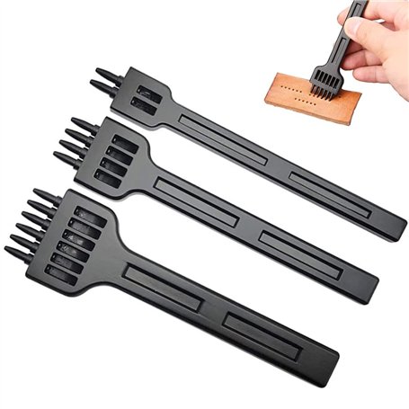 Ensemble d'Outils de Perforation en Cuir