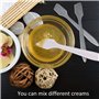 Spatule de Maquillage, 200Pcs Spatule Cosmétique en Plastique, Visage Crème Spatule Parfait pour Diverses Crèmes, Hydratant et M