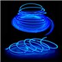 Balabaxer El Wire Bande lumineuse LED pour intérieur de voiture Bleu 3 m Fil néon 12 V avec protection fusible pour décoration i