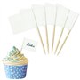Lot de 100 cure-dents vierges en papier kraft