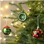 Victor's Workshop 20pcs 6cm Boules de Noël, Délicieux Elfe Rouge Vert et Blanc Incassable Boule de Noël Ornements Décoration pou