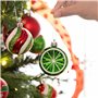 Victor's Workshop 20pcs 6cm Boules de Noël, Délicieux Elfe Rouge Vert et Blanc Incassable Boule de Noël Ornements Décoration pou