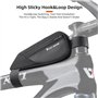 Levigo Sac de rangement triangulaire pour tube supérieur de vélo, sac de rangement portable pour cadre avant de vélo, résistant 