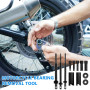 PORFOYO Kit D'extracteur de Roulement Intérieur de Moto, 12 Pièces 9-23 mm D'outils de Extracteur Roulement, Ensemble D'extracte