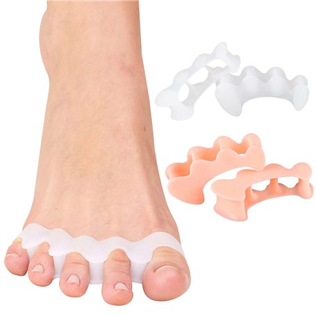 Séparateurs D'orteils Toe Spacer[4x]-2 pièces Silicone en Gel Souple